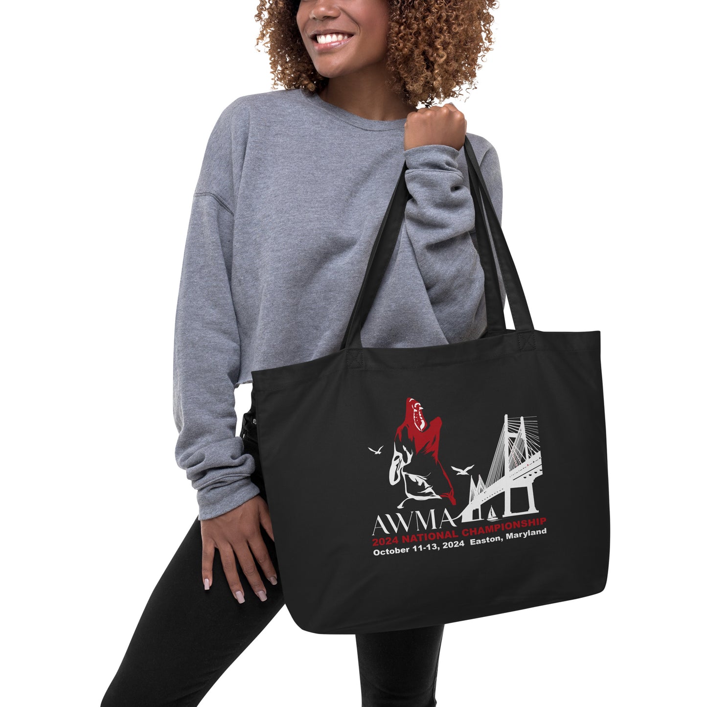 2024 AWMA National Championship Large Organic Tote Bag